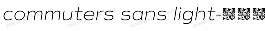 commuters sans light字体转换